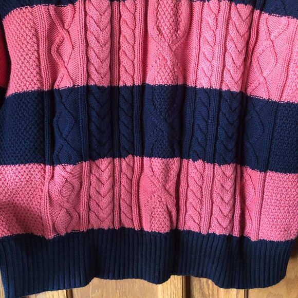 LL Bean Men’s Heritage Organic Cotton Striped Fisherman Sweater Crewneck - XL - Picture 6 of 12